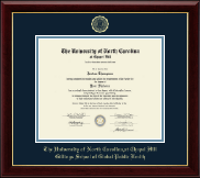 University of North Carolina Chapel Hill diploma frame - Gold Embossed Diploma Frame in Gallery