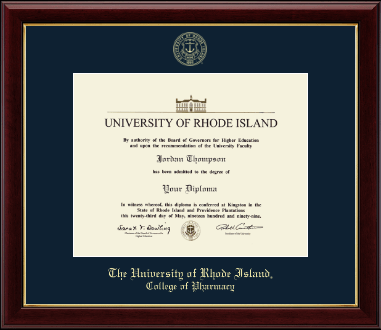 The University of Rhode Island diploma frame - Gold Embossed Diploma Frame in Gallery