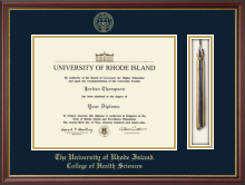 The University of Rhode Island diploma frame - Tassel Edition Diploma Frame in Newport
