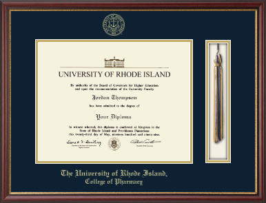 The University of Rhode Island diploma frame - Tassel & Cord Diploma Frame in Newport