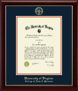 University of Virginia diploma frame - Gold Embossed Diploma Frame in Gallery