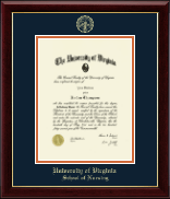 University of Virginia Gold Embossed Diploma Frame in Gallery