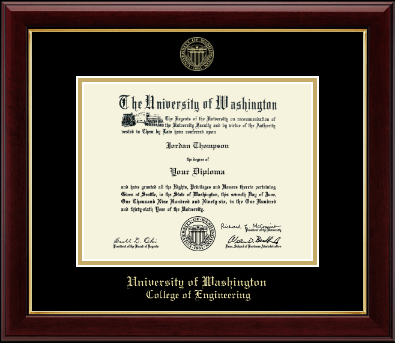 University of Washington diploma frame - Gold Embossed Diploma Frame in Gallery