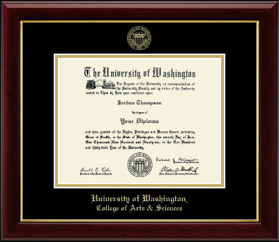 University of Washington diploma frame - Gold Embossed Diploma Frame in Gallery