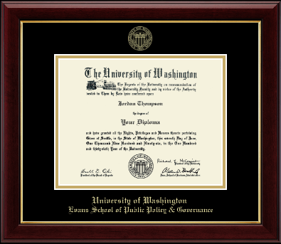 University of Washington diploma frame - Gold Embossed Diploma Frame in Gallery
