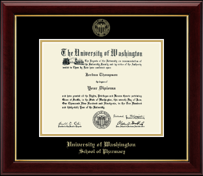 University of Washington diploma frame - Gold Embossed Diploma Frame in Gallery