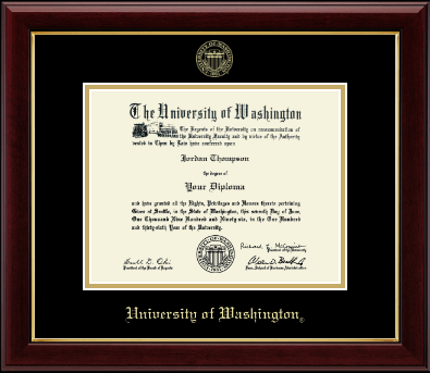 University of Washington diploma frame - Gold Embossed Diploma Frame in Gallery