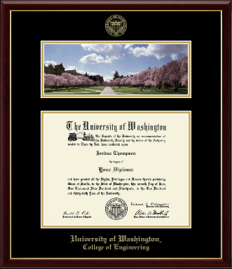 University of Washington diploma frame - Campus Scene Edition Diploma Frame in Galleria