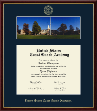 United States Coast Guard Academy diploma frame - Campus Scene Frame in Galleria