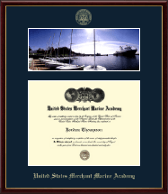 United States Merchant Marine Academy diploma frame - Waterfront Scene Diploma Frame in Galleria