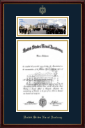 United States Naval Academy diploma frame - Campus Scene Diploma Frame - Bancroft Hall in Galleria