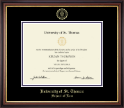 University of St. Thomas Diploma Frame - Gold Embossed Diploma Frame in Regency Gold