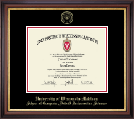 University of Wisconsin Madison diploma frame - Gold Embossed Diploma Frame in Regency Gold
