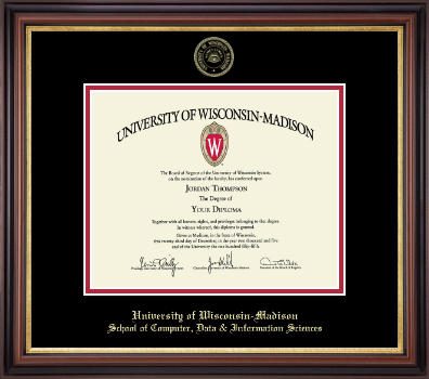 University of Wisconsin Madison diploma frame - Gold Embossed Diploma Frame in Regency Gold