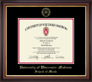 University of Wisconsin Madison diploma frame - Gold Embossed Diploma Frame in Regency Gold