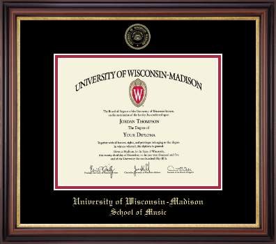 University of Wisconsin Madison diploma frame - Gold Embossed Diploma Frame in Regency Gold