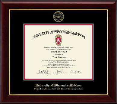 University of Wisconsin Madison diploma frame - Gold Embossed Diploma Frame in Gallery