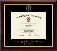 University of Wisconsin Madison diploma frame - Gold Embossed Diploma Frame in Gallery