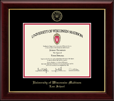 University of Wisconsin Madison diploma frame - Gold Embossed Diploma Frame in Gallery