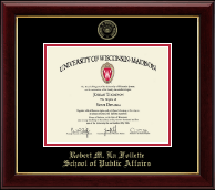 University of Wisconsin Madison diploma frame - Gold Embossed Diploma Frame in Gallery