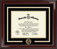 University of Wyoming Spirit Medallion Diploma Frame in Encore