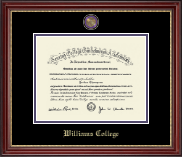 Williams College Masterpiece Medallion Diploma Frame in Kensington Gold