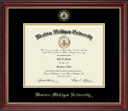 Western Michigan University diploma frame - Masterpiece Medallion Diploma Frame in Kensington Gold