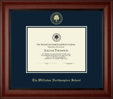 The Williston Northampton School diploma frame - Gold Embossed Diploma Frame in Cambridge