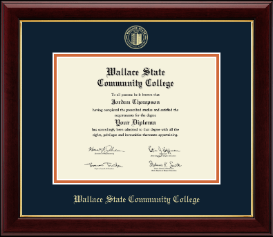 Wallace State Community College diploma frame - Gold Embossed Diploma Frame in Gallery