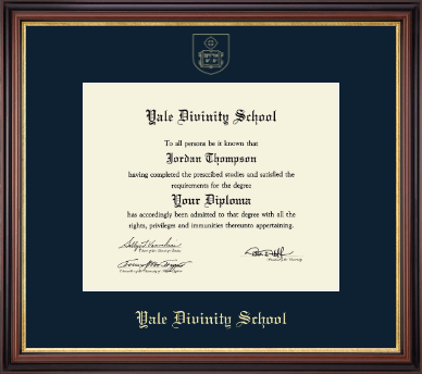 Yale Divinity School diploma frame - Gold Embossed Diploma Frame in Regency Gold