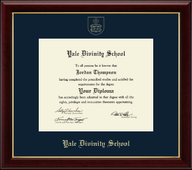 Yale Divinity School diploma frame - Gold Embossed Diploma Frame in Gallery