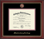 Muhlenberg College Masterpiece Medallion Diploma Frame in Kensington Gold