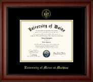 University of Maine Machias Gold Embossed Diploma Frame in Cambridge