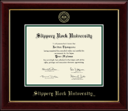 Slippery Rock University Gold Embossed Diploma Frame in Gallery
