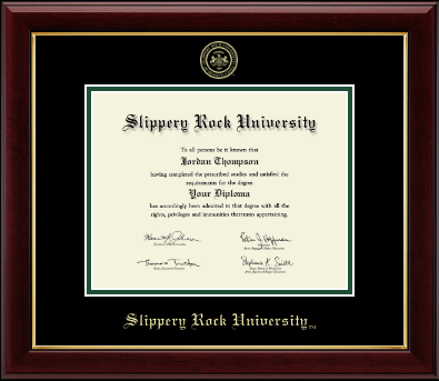 Slippery Rock University diploma frame - Gold Embossed Diploma Frame in Gallery