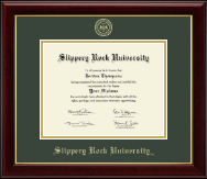 Slippery Rock University diploma frame - Gold Embossed Diploma Frame in Gallery