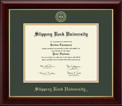Slippery Rock University diploma frame - Gold Embossed Diploma Frame in Gallery