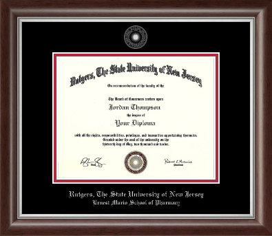 Rutgers University diploma frame - Silver Embossed Diploma Frame in Devonshire