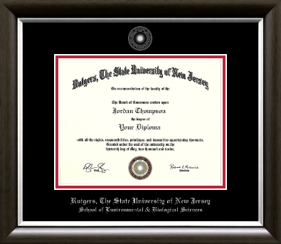 Rutgers University diploma frame - Silver Embossed Diploma Frame in Devonshire