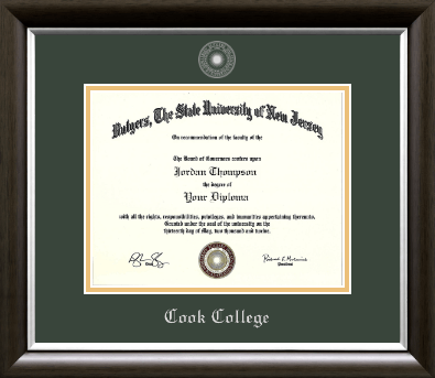 Rutgers University diploma frame - Silver Embossed Diploma Frame in Devonshire