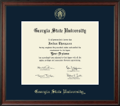Georgia State University Gold Embossed Diploma Frame in Studio
