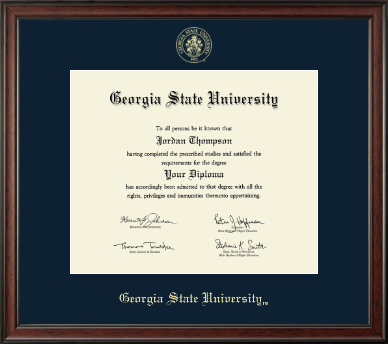 Georgia State University diploma frame - Gold Embossed Diploma Frame in Studio