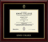 Knox College Gold Embossed Diploma Frame in Gallery