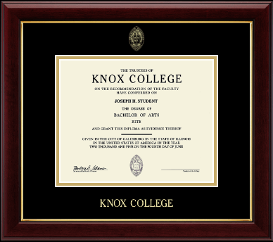 Knox College diploma frame - Gold Embossed Diploma Frame in Gallery