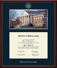 Radford University diploma frame - Campus Scene Diploma Frame in Galleria