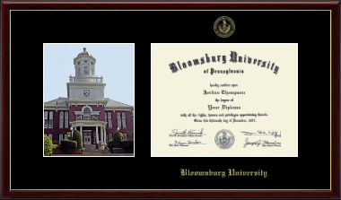 Bloomsburg University diploma frame - Campus Scene Diploma Frame in Galleria