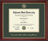 Colorado State University diploma frame - Masterpiece Medallion Diploma Frame in Kensington Gold