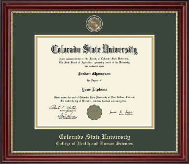 Colorado State University diploma frame - Masterpiece Medallion Diploma Frame in Kensington Gold