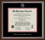 University of Louisville diploma frame - Silver Embossed Diploma Frame in Devonshire