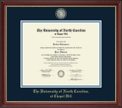 University of North Carolina Chapel Hill diploma frame - Masterpiece Medallion Diploma Frame in Kensington Gold